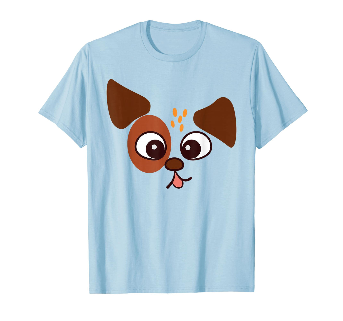 Dog Face Puppy Dogs Lovers Halloween Costume T-Shirt