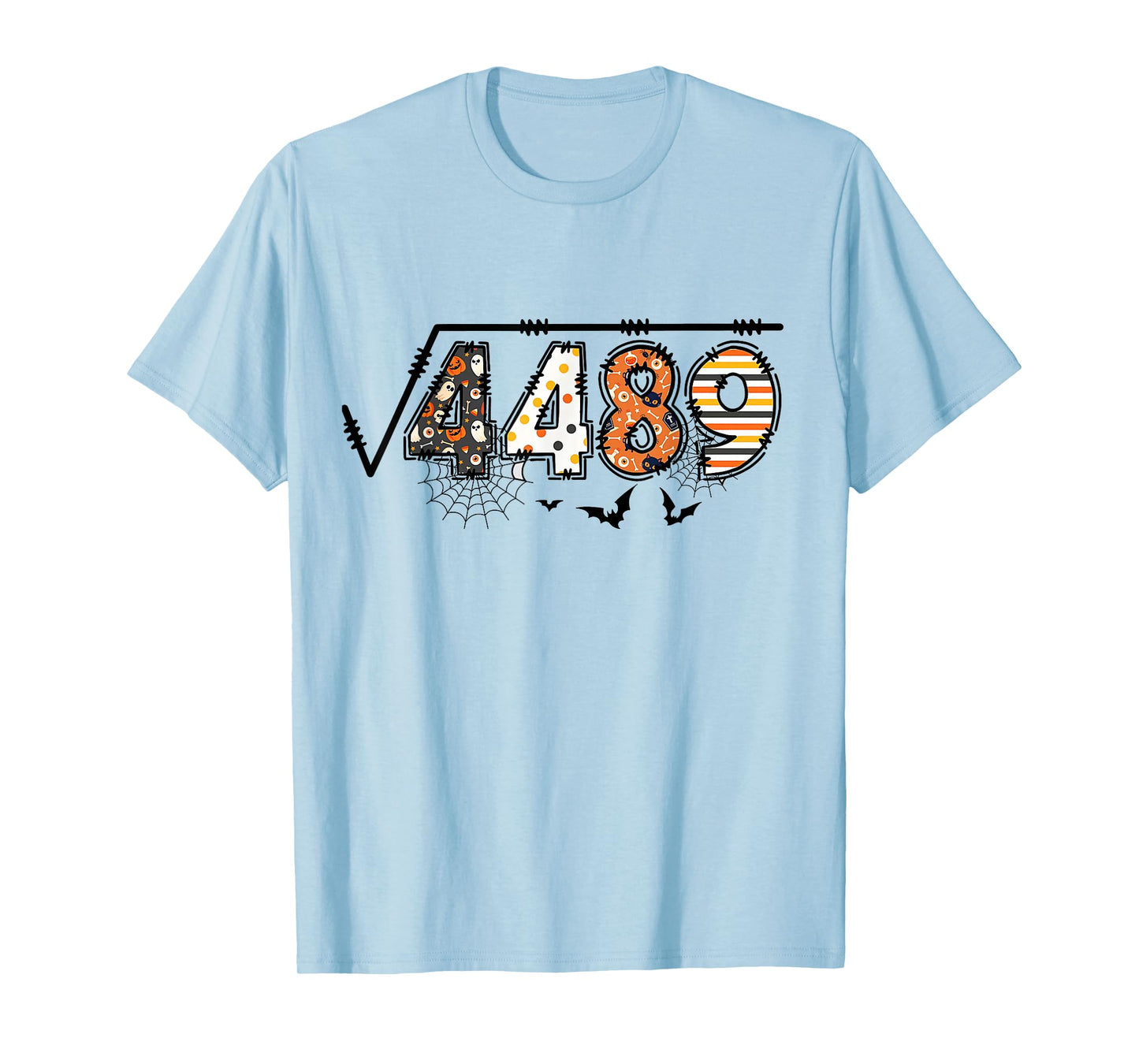 Square Root of 4489 Meme Funny 67 Halloween Math Teacher T-Shirt