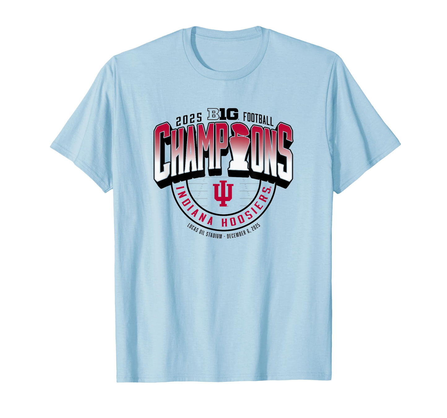 Indiana Hoosiers Big Ten Champs 2025 Football Locker Room T-Shirt