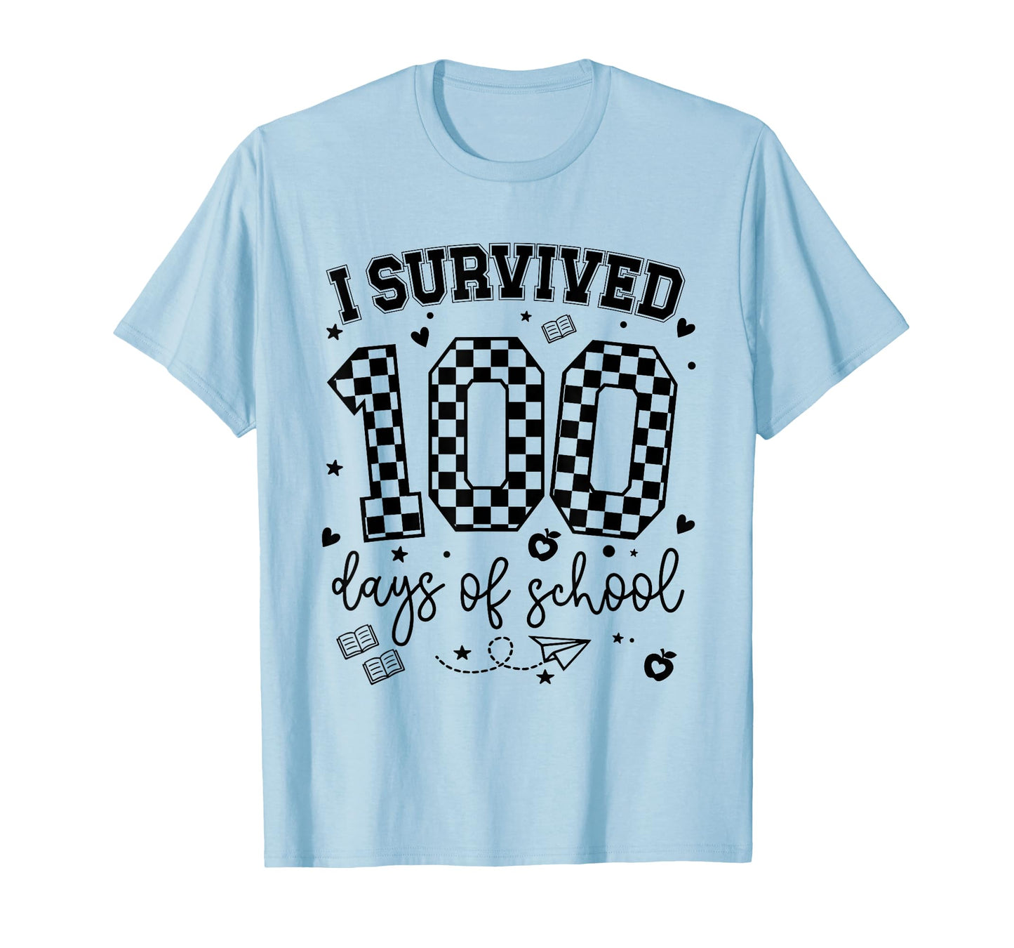 I Survived 100 Days of School Students Teachers 100th Day T-Shirt