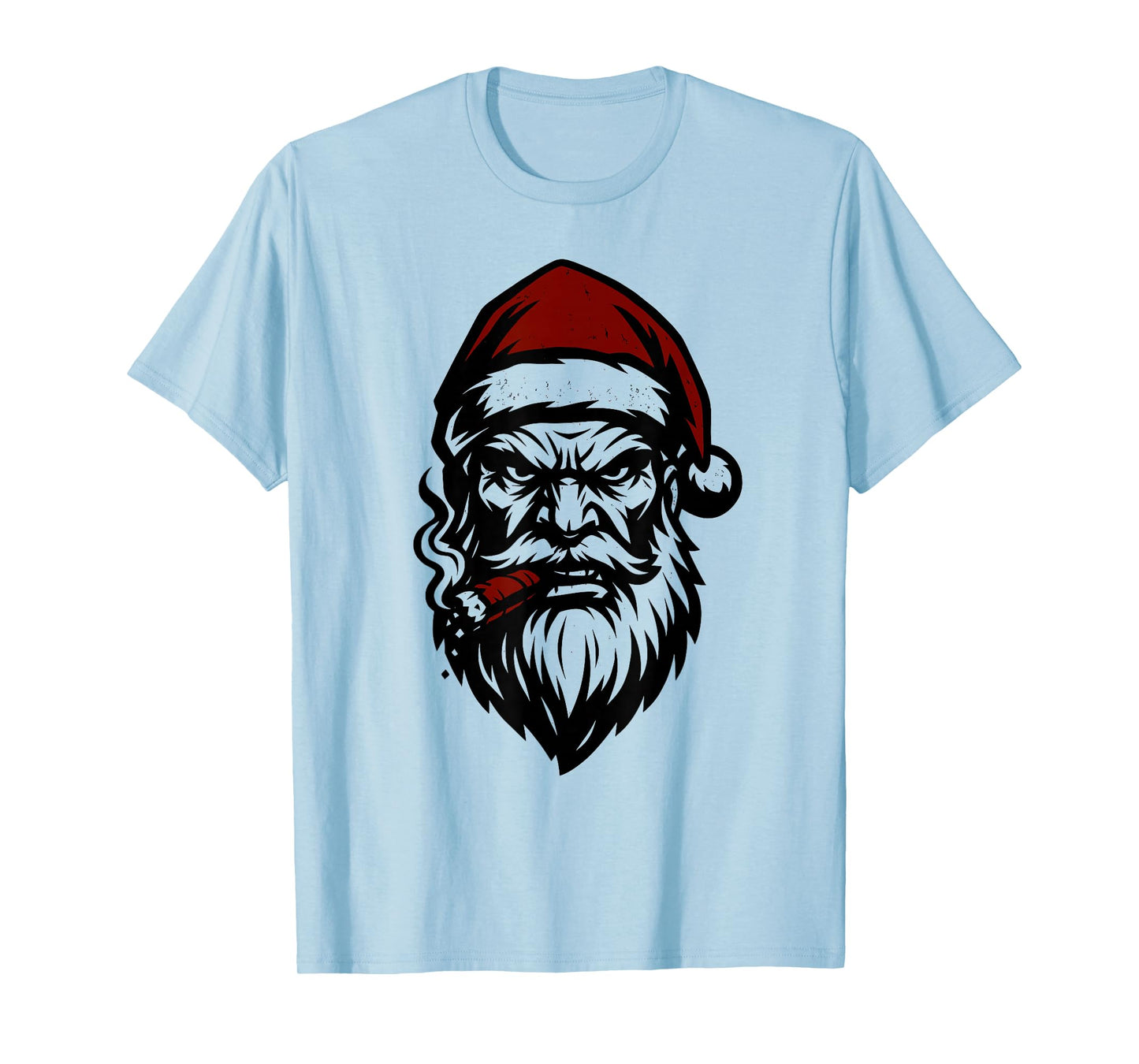 Savage Santa Claus Smoking Cigar Christmas T-Shirt