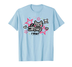 Nyan Cat Rawr Pink Scene Collage Internet Meme Funny Kitty T-Shirt