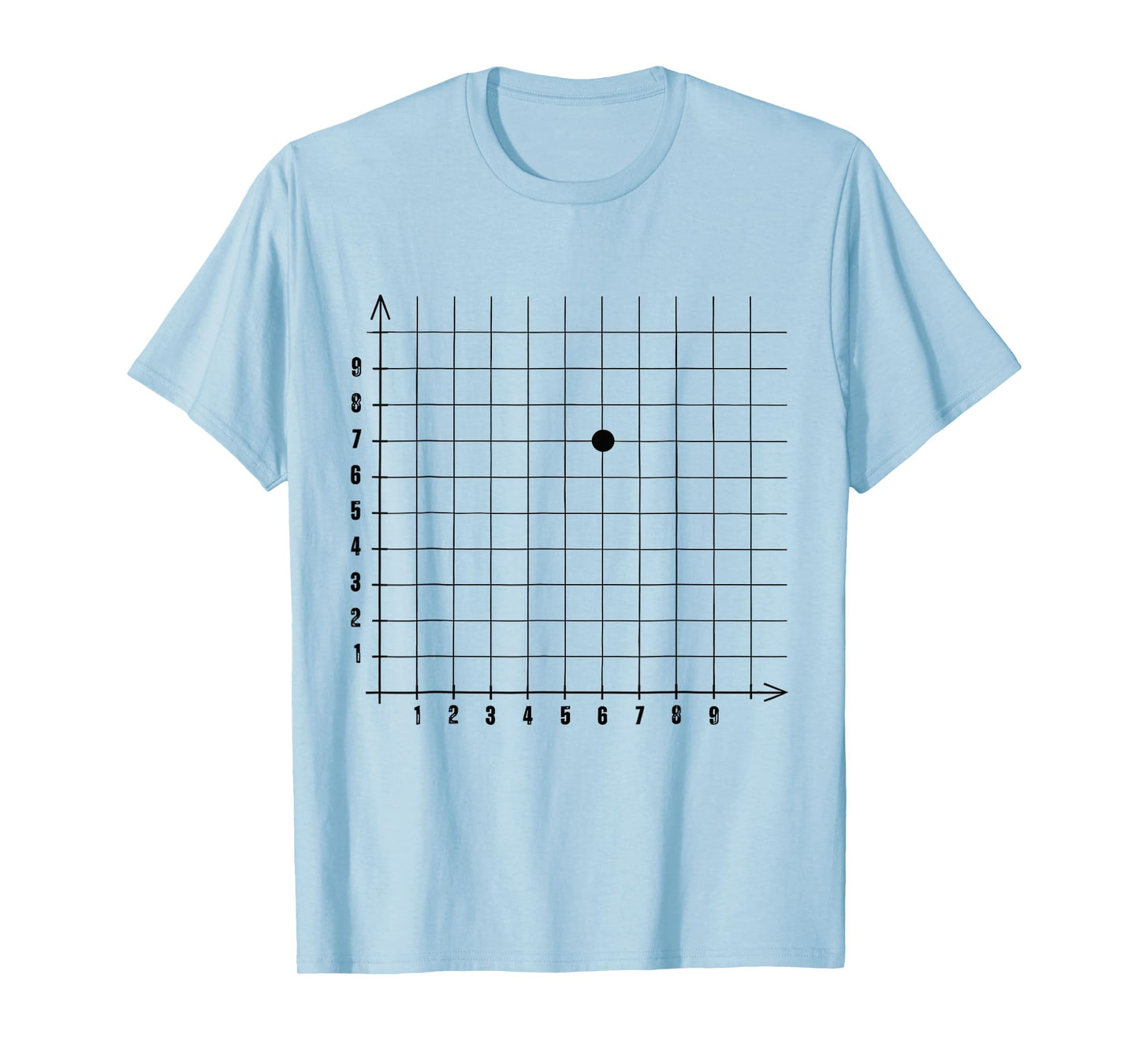 Coordinate (6,7) 67 Math 67 Teacher Math Lover Boys Kids T-Shirt