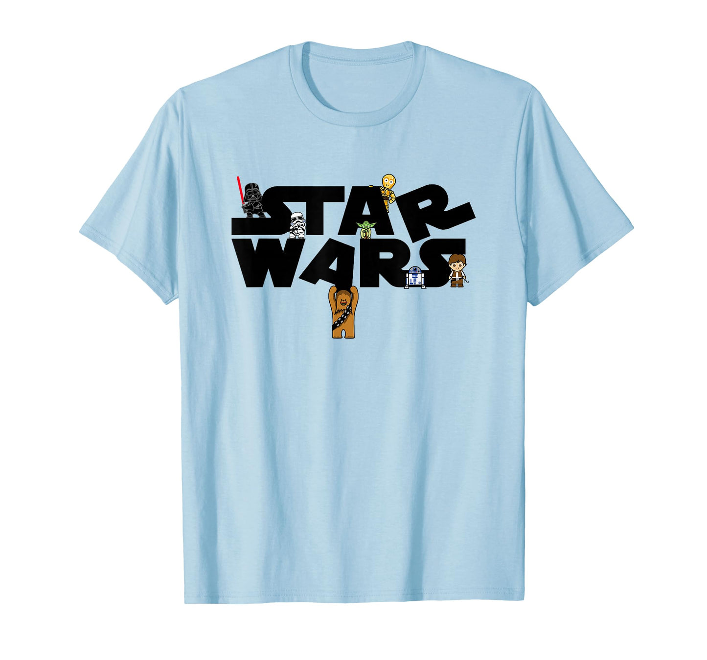 Star Wars A New Hope Cute Character Logo T-Shirt