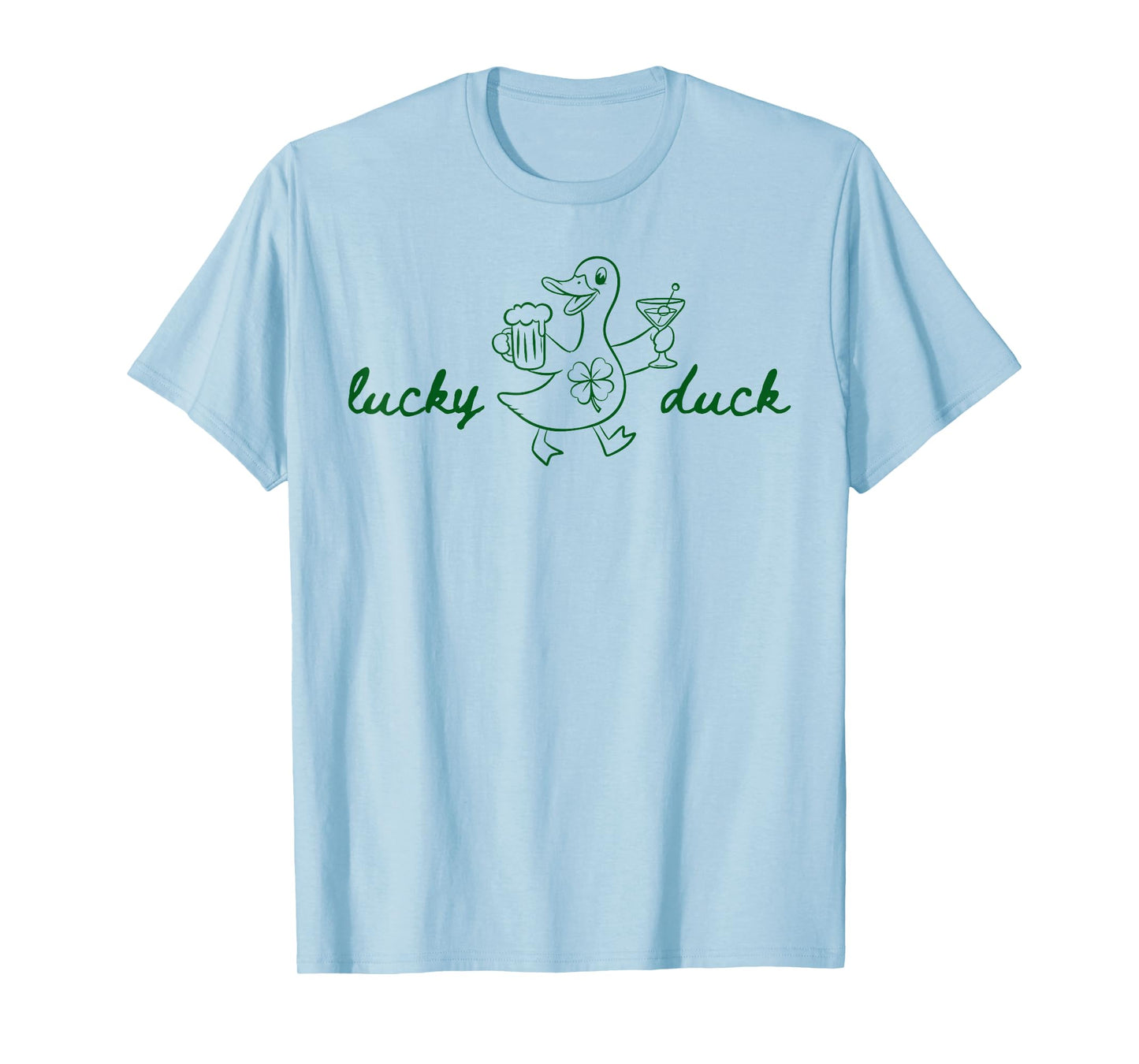 Lucky Duck Funny Irish Drinking St Patricks Day Men Women T-Shirt