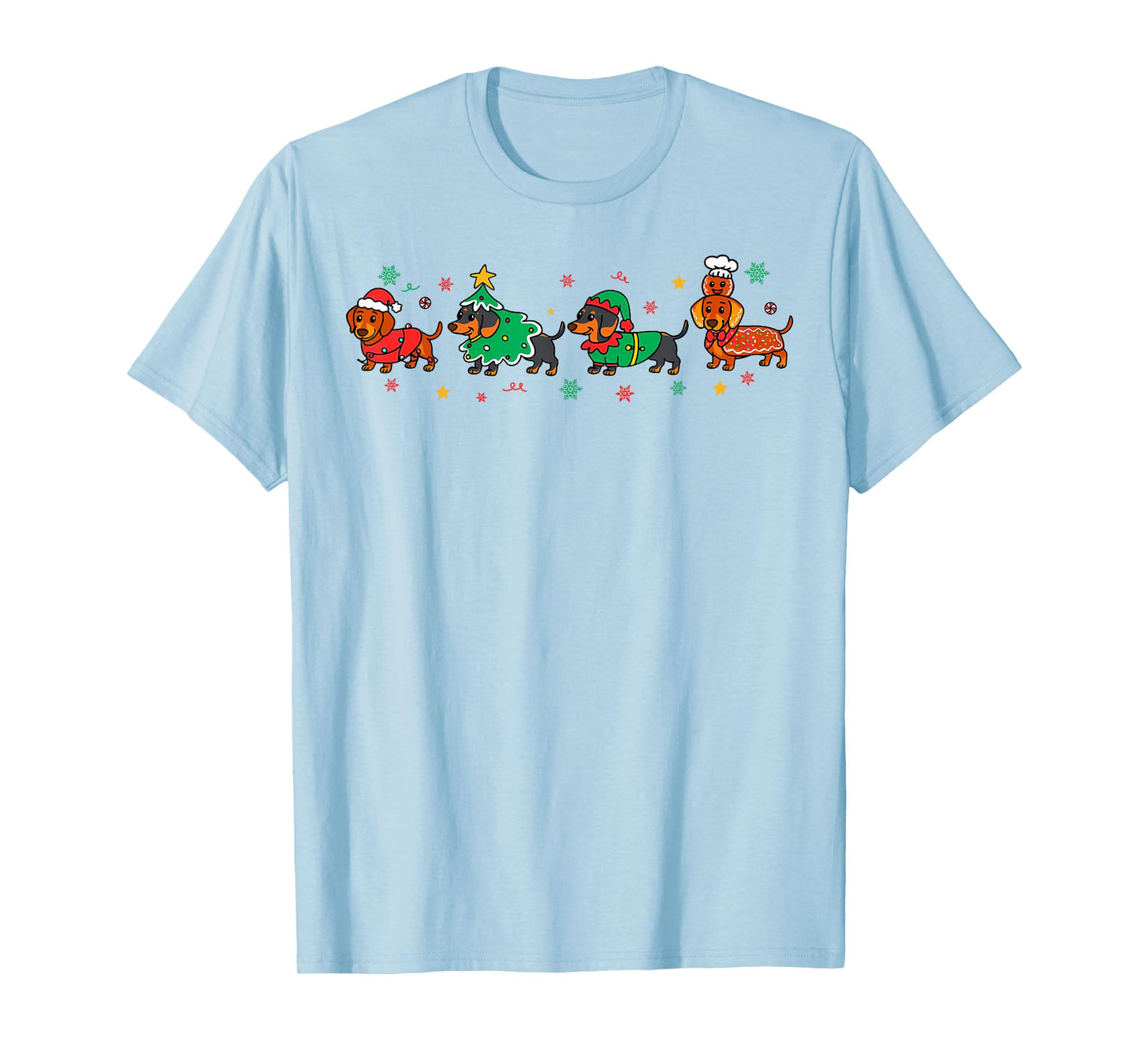 Christmas Dachshund Sausage Dog Dachshunds Men Women Kids T-Shirt