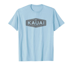 Kauai Hawaii Waves Vintage Mens Womens Girls Boys Souvenir T-Shirt