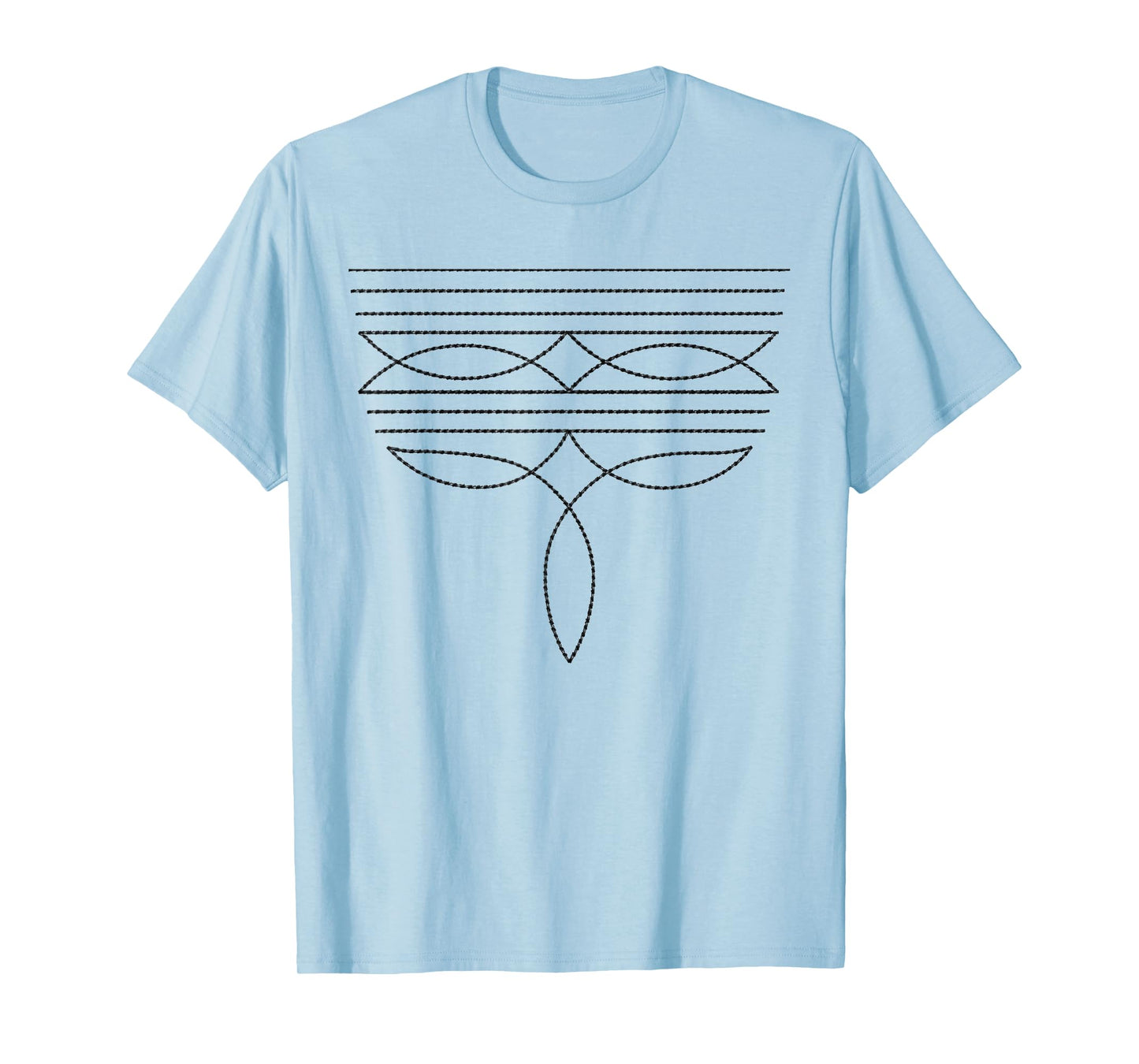 Western Country Cowboy Cowgirl Boot Stitch Western Life T-Shirt