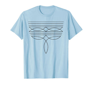Western Country Cowboy Cowgirl Boot Stitch Western Life T-Shirt