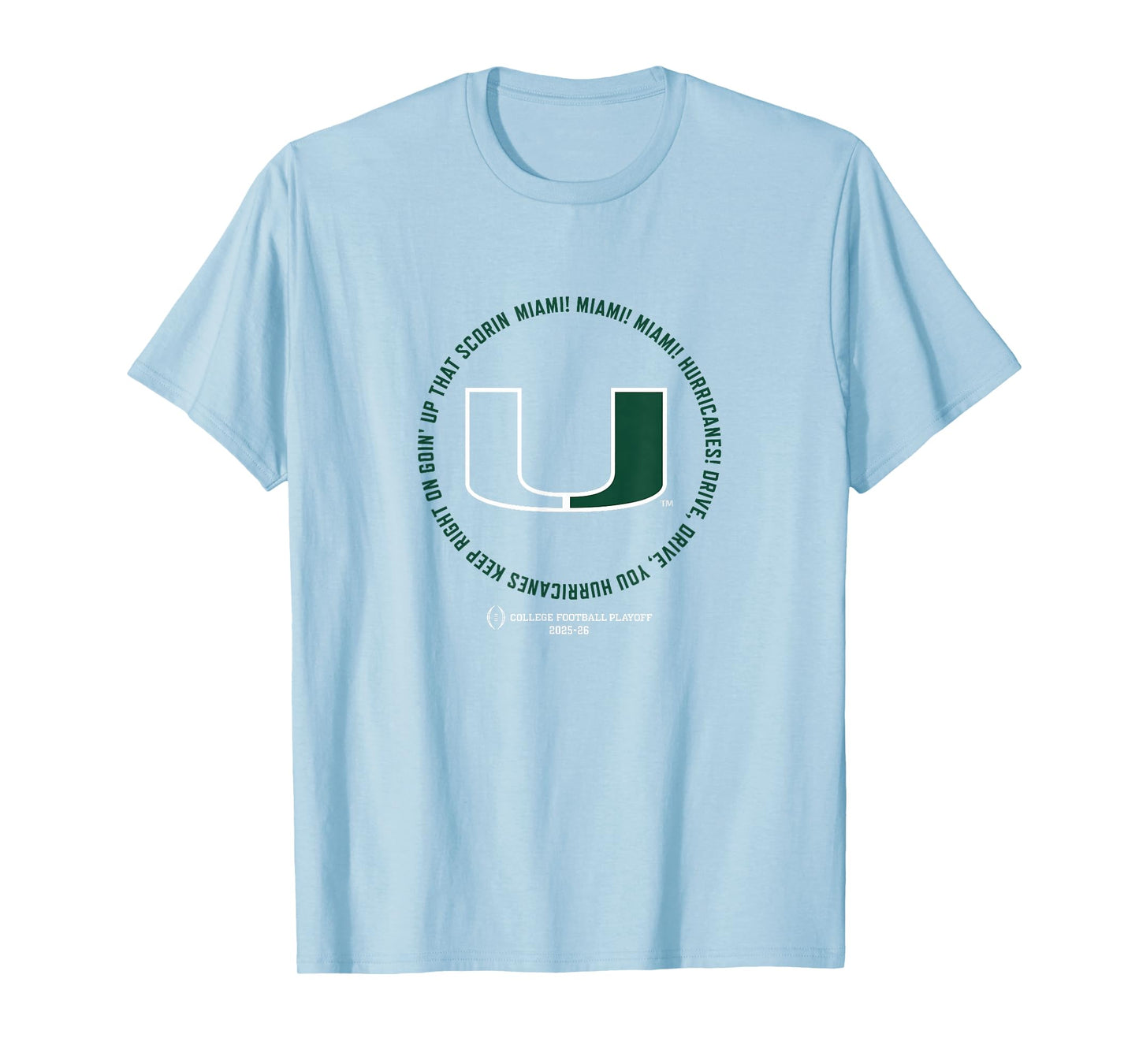 Miami Hurricanes 2025 College Football Playoff Fight Song T-Shirt