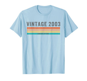 Vintage 2003 Limited Edition - 22nd Birthday Gift Christmas T-Shirt
