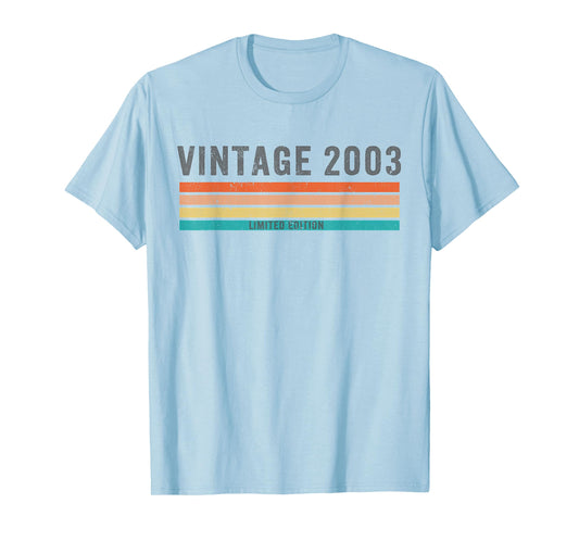 Vintage 2003 Limited Edition - 22nd Birthday Gift Christmas T-Shirt