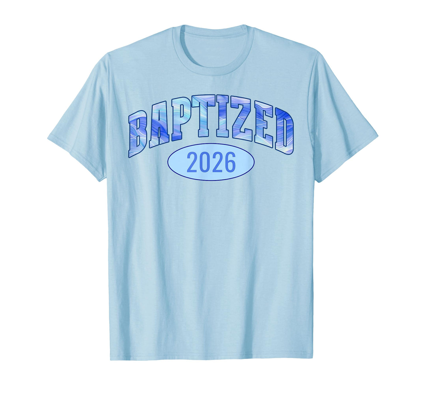 Baptized 2026 Sports Aesthetic Christian Baptism T-Shirt