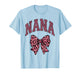 Nana Leopard Bow Design - Cute Grandma T-Shirt