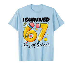 I Survived 67 Days of School Six Seven Meme Teacher Student T-Shirt