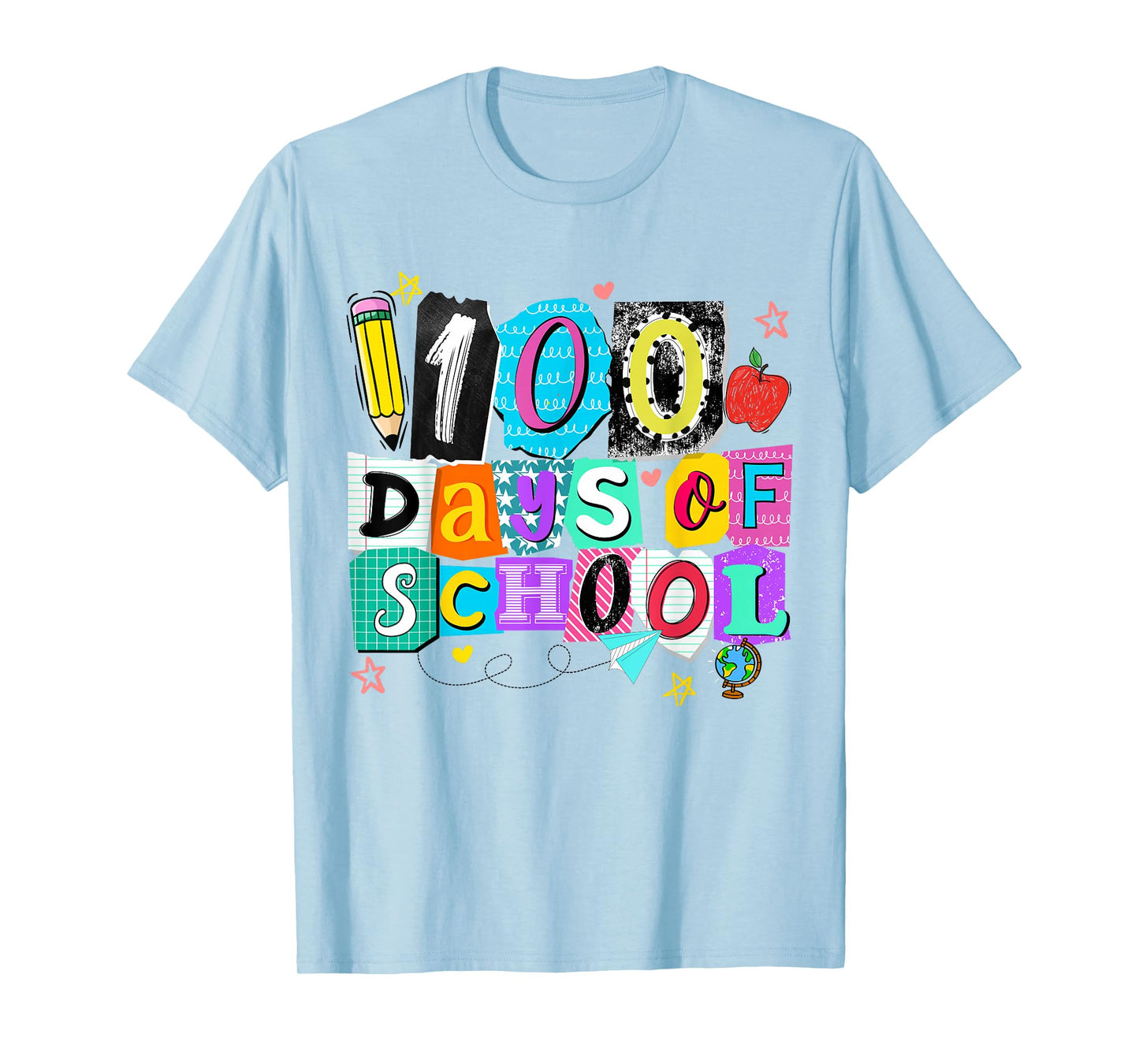 100 Days of School Teachers Kids Girls Boys Happy 100th Day T-Shirt