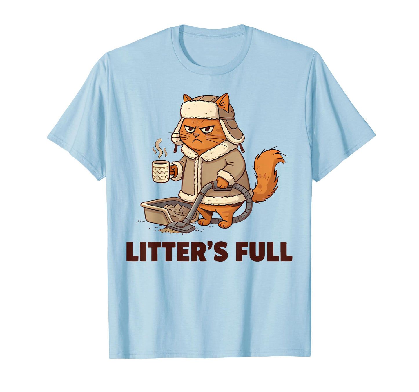 Litter’s Full Funny Cat Lovers Christmas Xmas T-Shirt