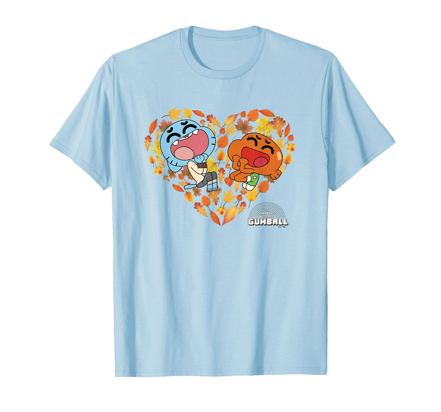The Amazing World of Gumball Best Brothers Heart Portrait T-Shirt