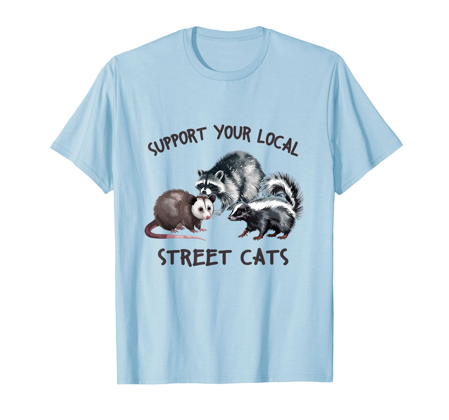 Support Your Local Wildlife Street Cats T-Shirt