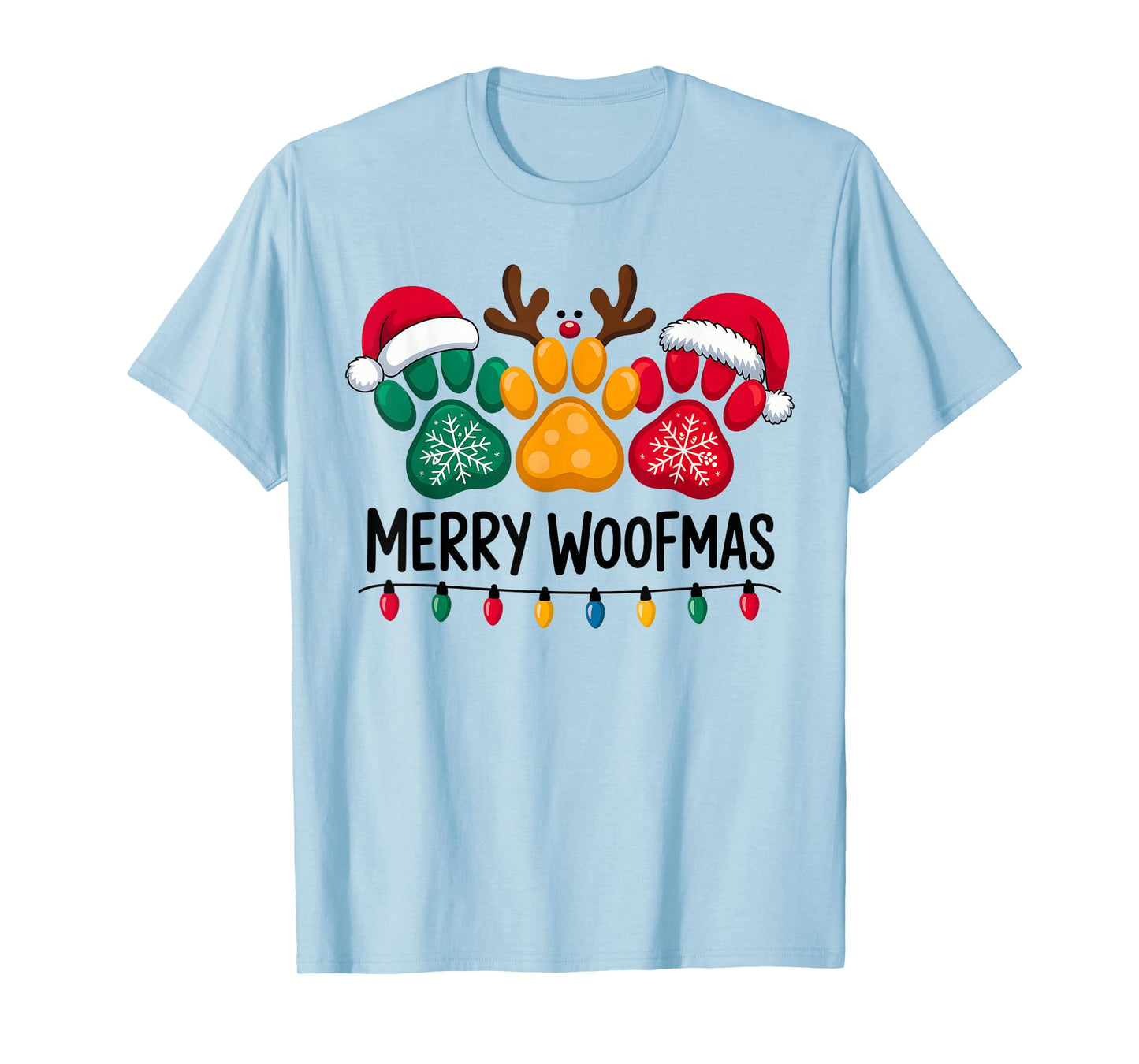 Merry Woofmas Christmas Dog T-Shirt