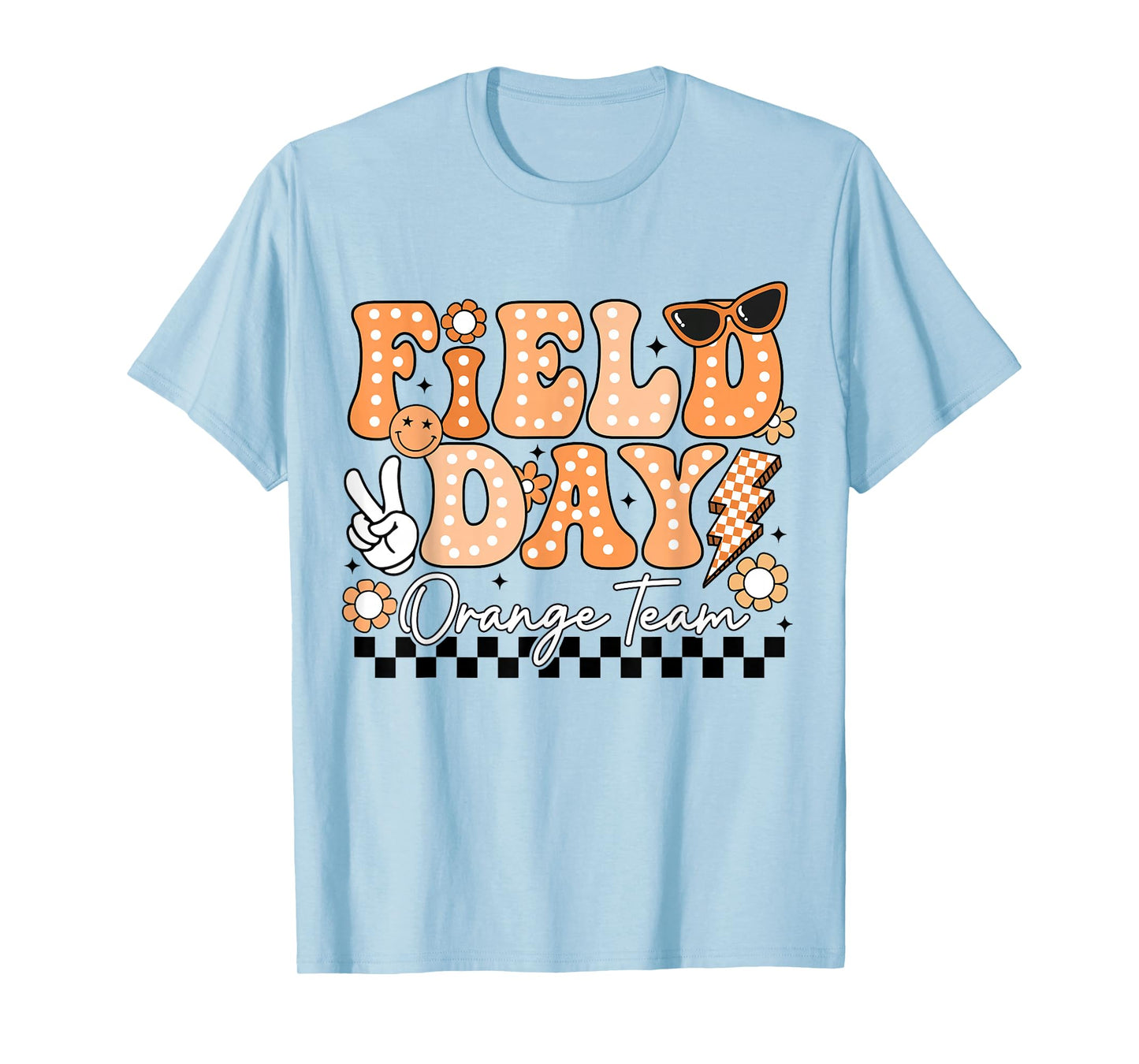 Field Day Orange Team Funny for Teacher Kids Field Day Games T-Shirt