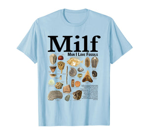 Milf Man I Love Fossils Retro T-Shirt