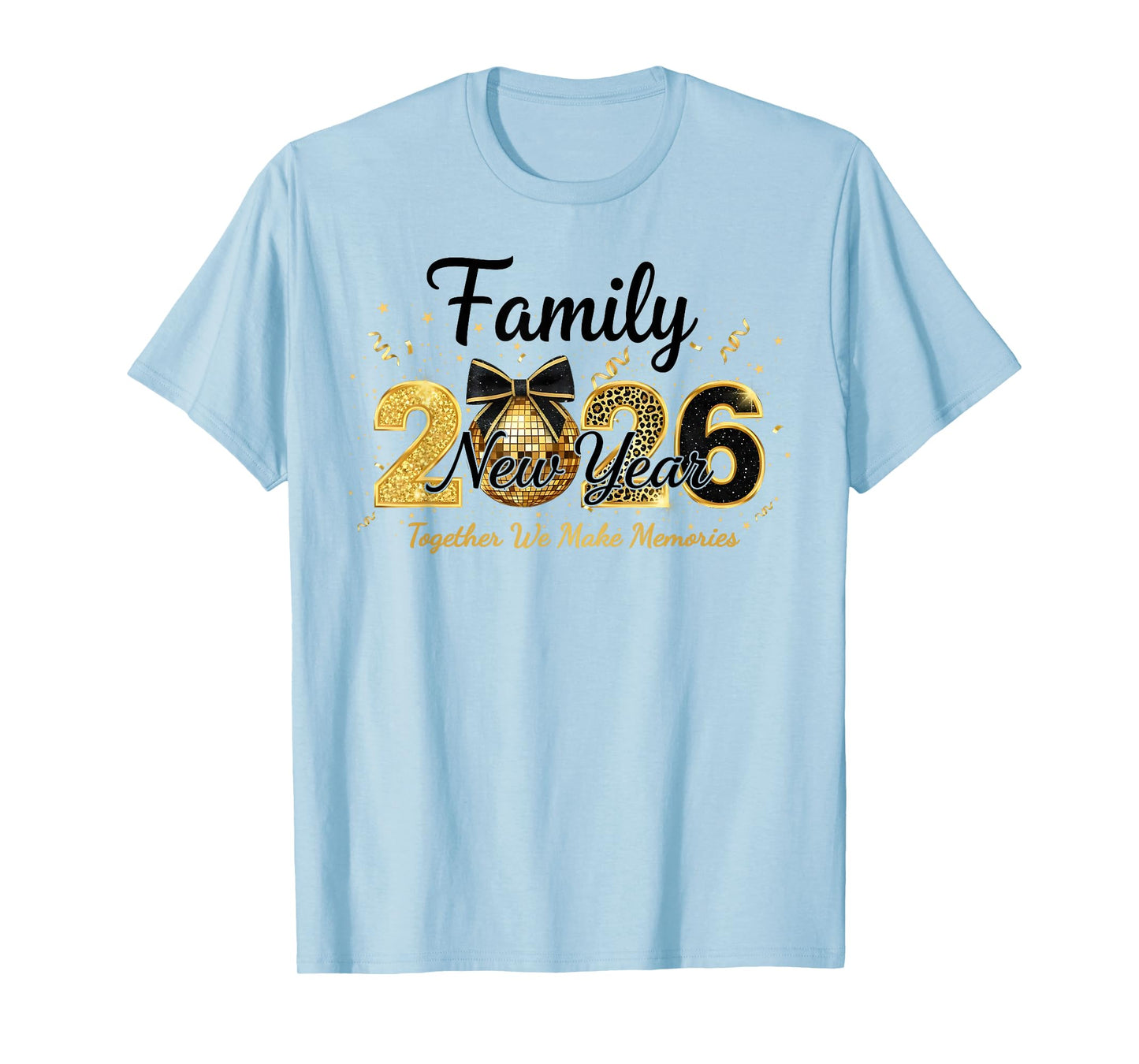 Happy New Year Crew 2026 New Year's Eve Family Matching T-Shirt