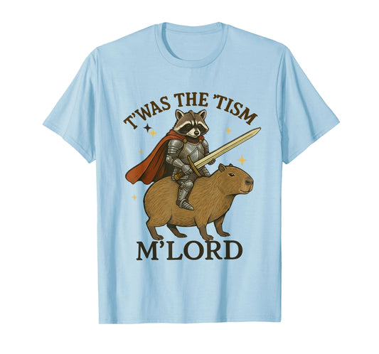 TWAS The Tism M Lord Funny Raccoon Vintage Capybara Autism T-Shirt