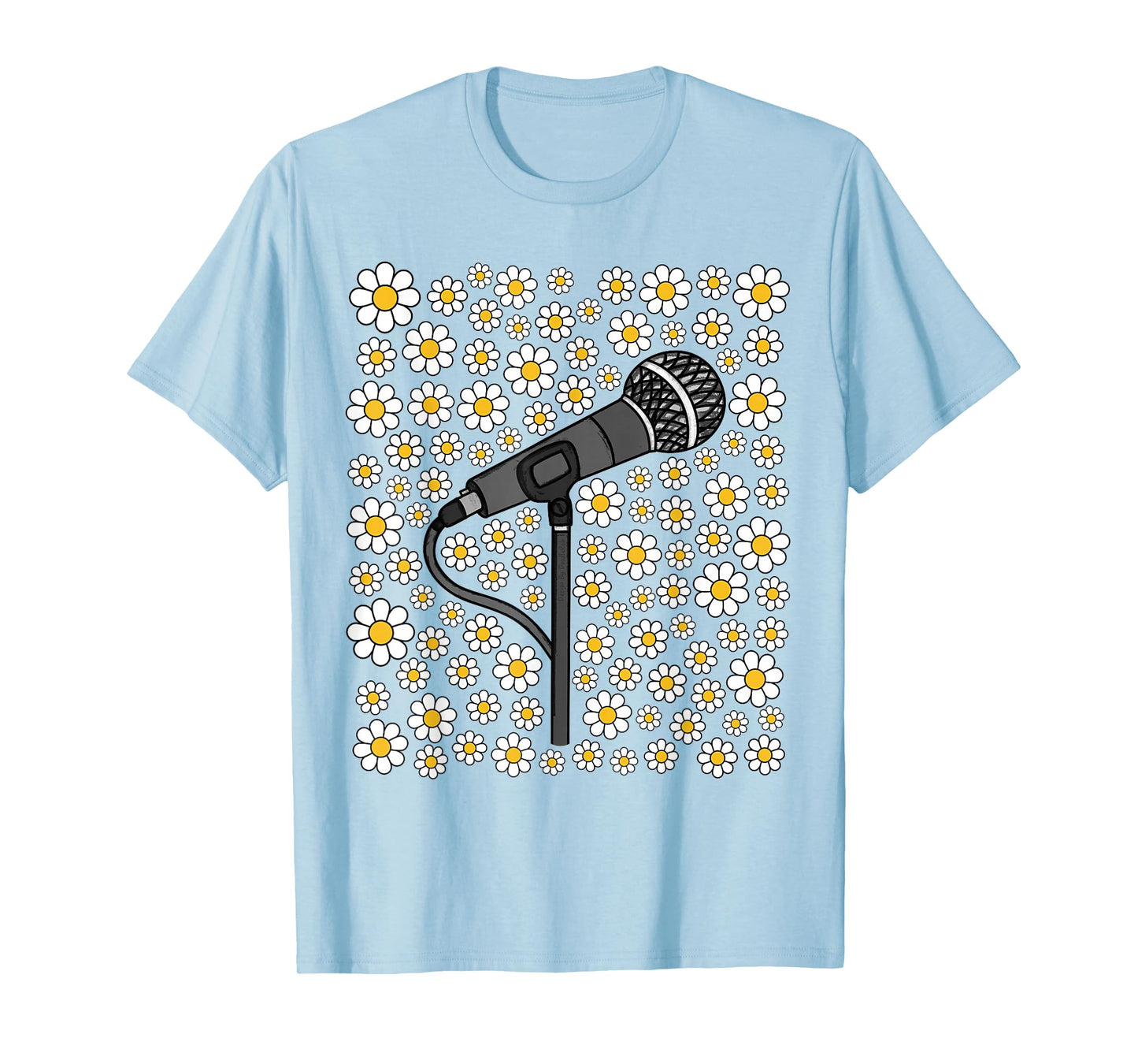 Singer Floral Flowers Singing Teacher Musician Spring Summer T-Shirt
