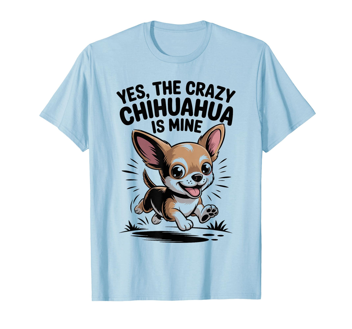 Cute Pet Owner Small Dog Breed Lover Cartoon Funny Chihuahua T-Shirt