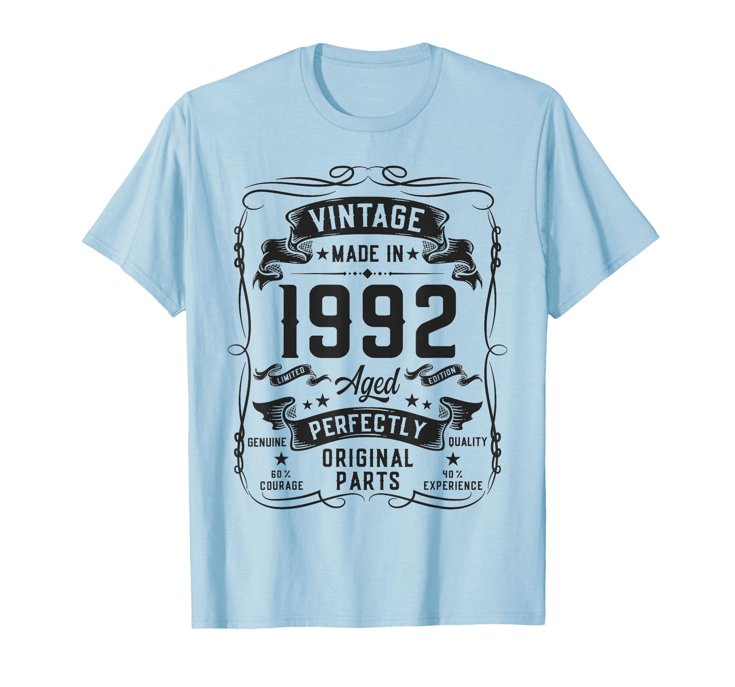 Vintage 1992 34yr 34th Birthday Gifts for Men 34 Years Old T-Shirt