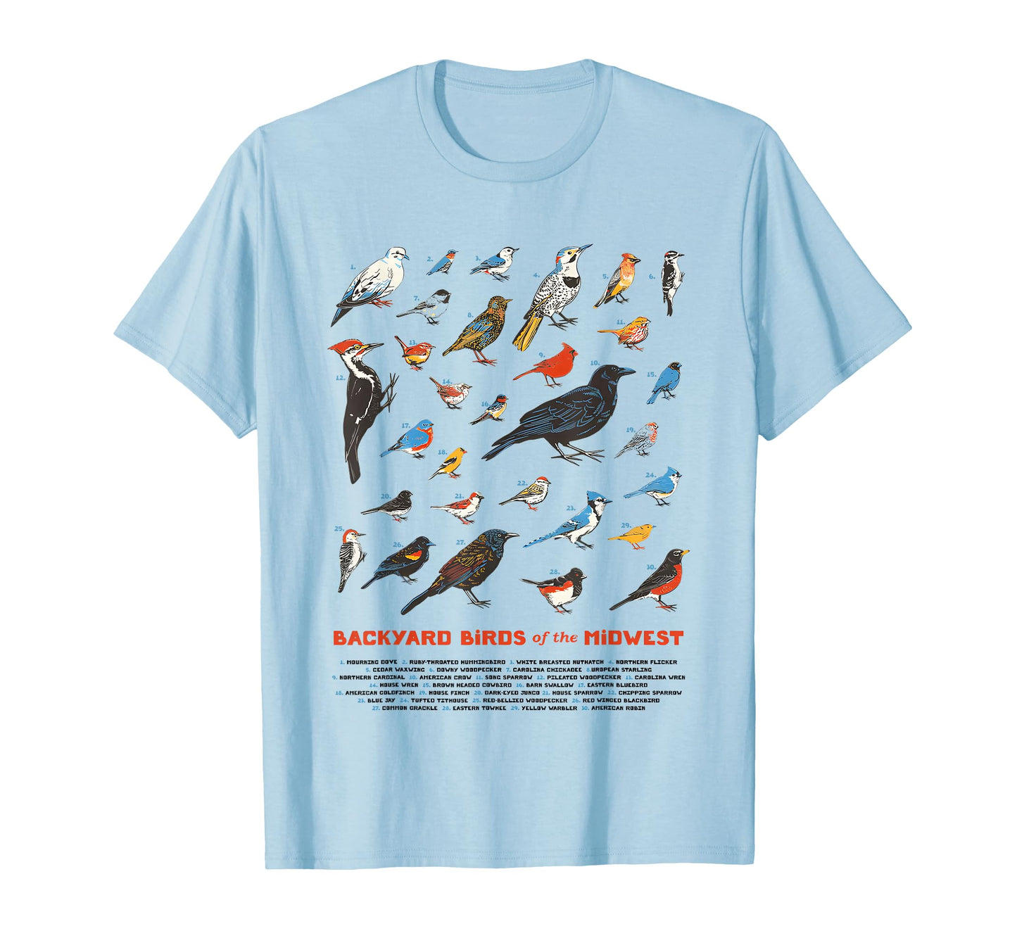 Backyard Birds of The Midwest T-Shirt