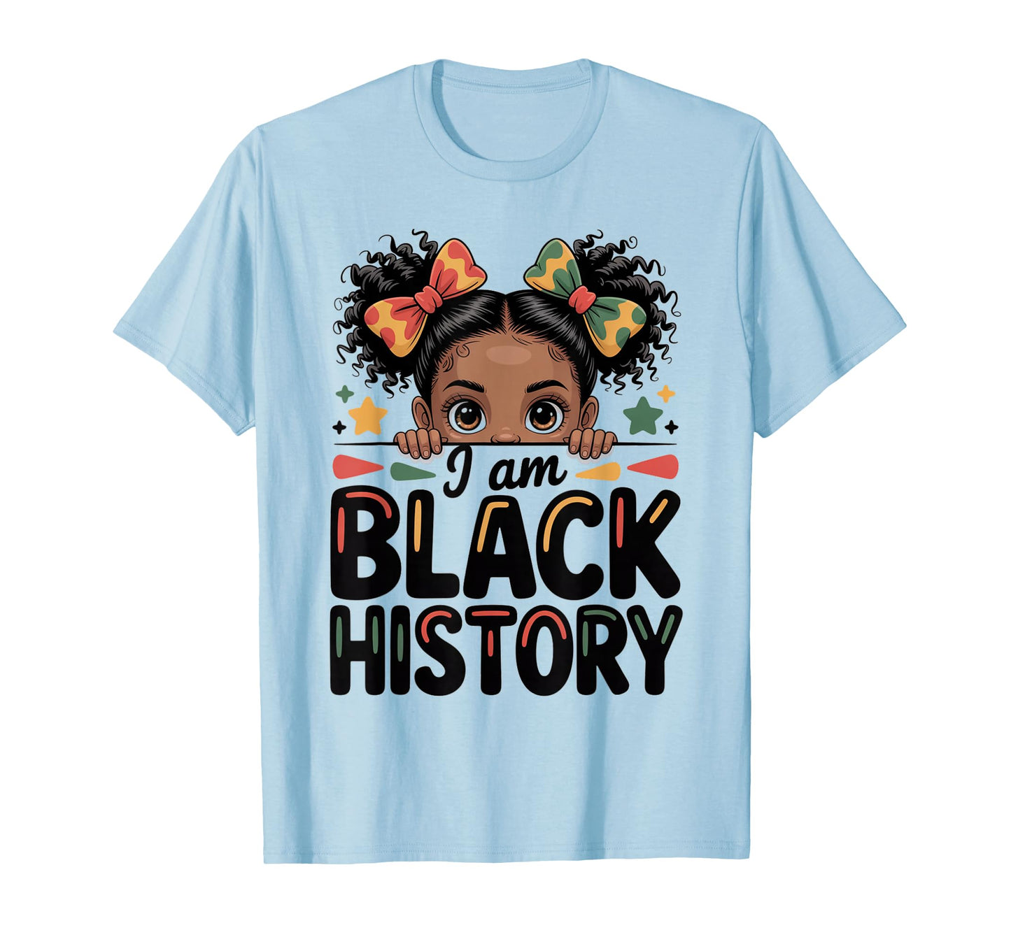 I Am Black History Month Teens Women Girls African American T-Shirt