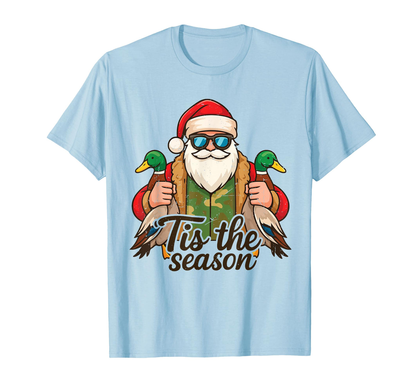 Tis The Season Duck Hunting Christmas Pajama Toddler Boy Men T-Shirt