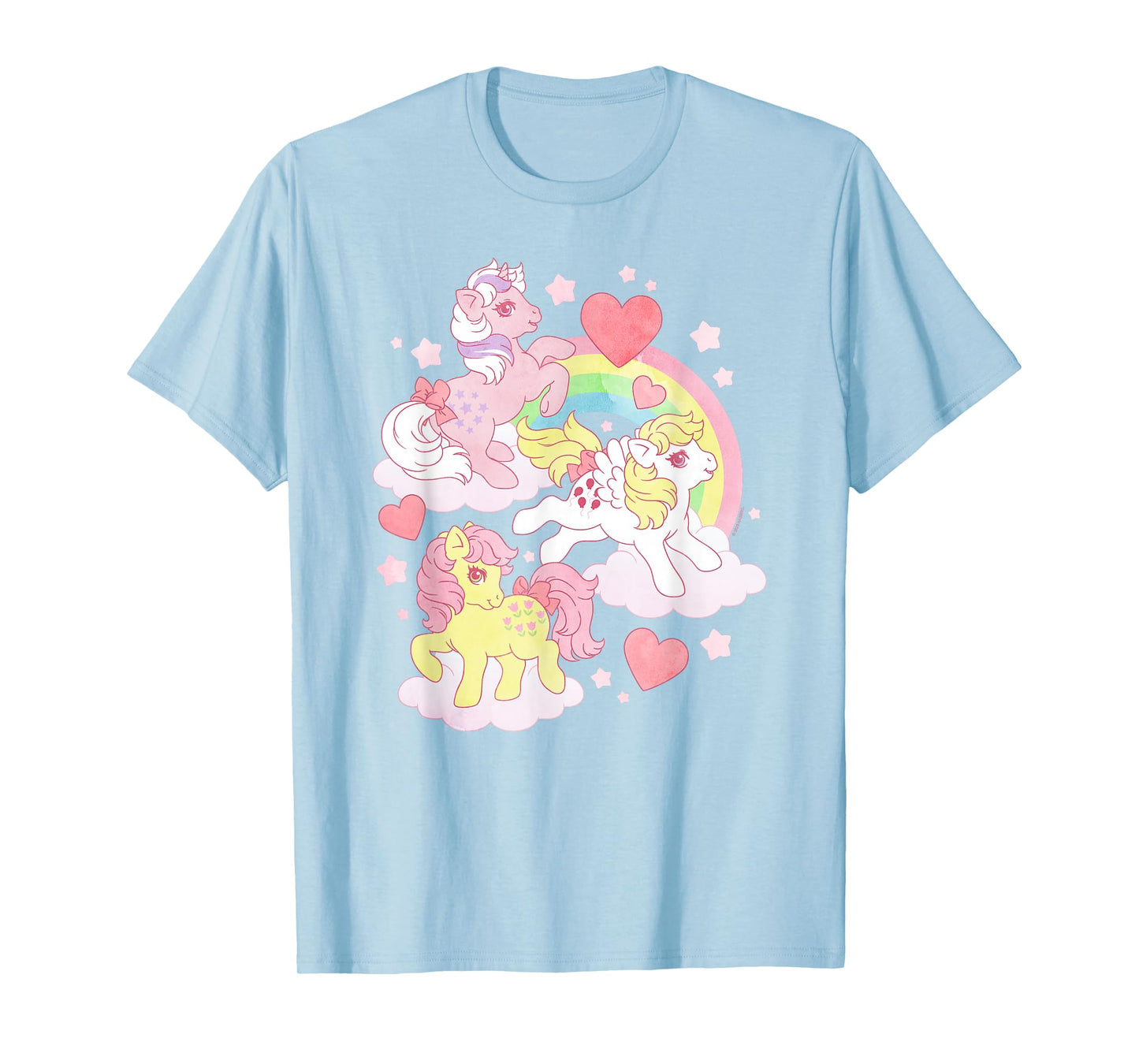 My Little Pony Adorable Rainbow Friendship Distressed Poster T-Shirt