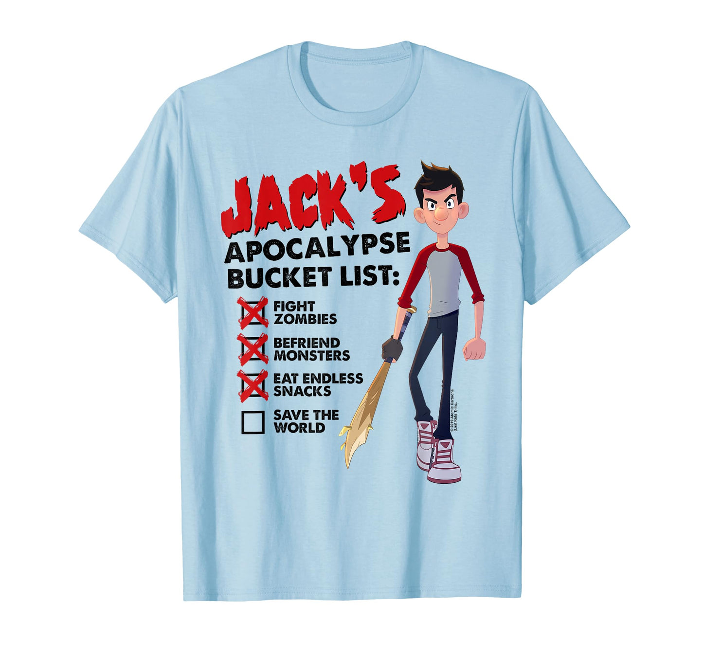 Jack's Apocalypse Bucket List T-Shirt