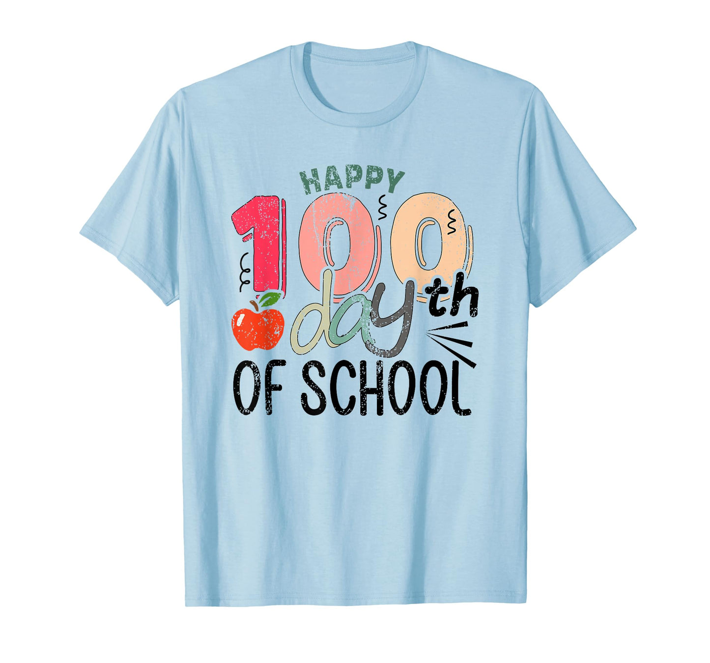 Happy 100th Day of School Student Design, 100 Days of School T-Shirt