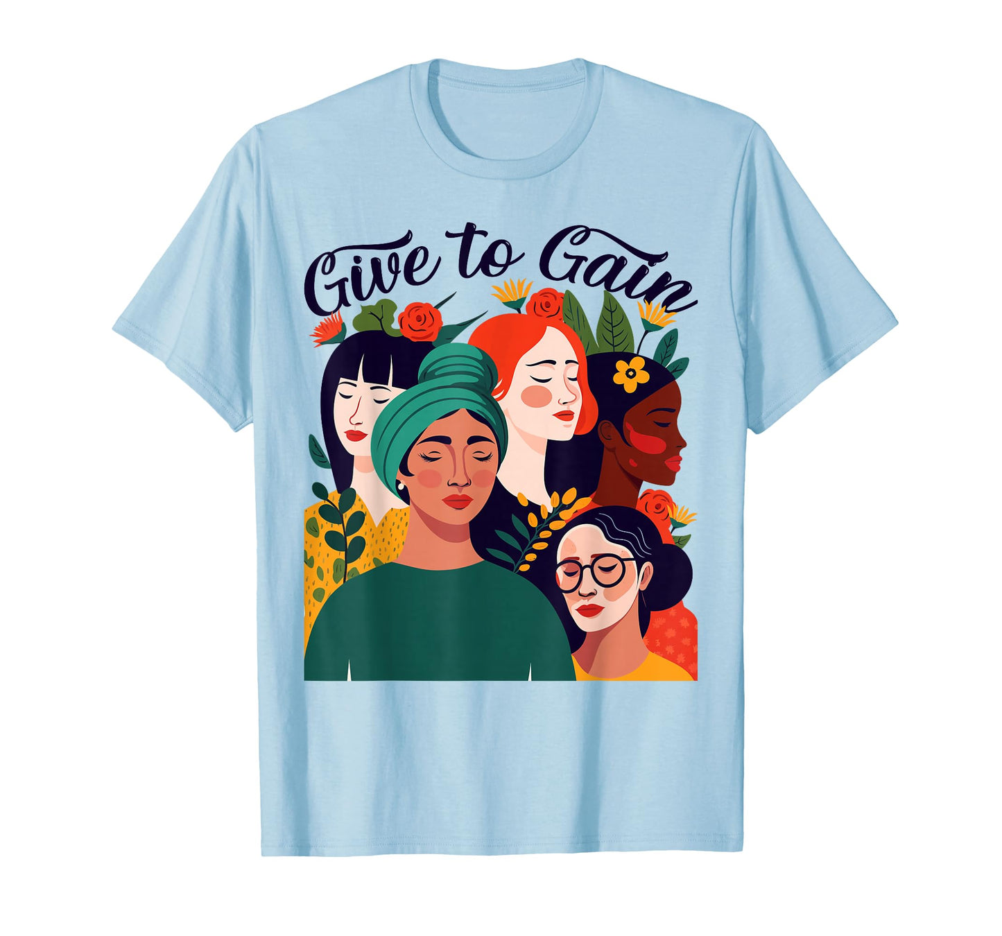 Give to Gain International Women's Day 2026 Flowers Women T-Shirt