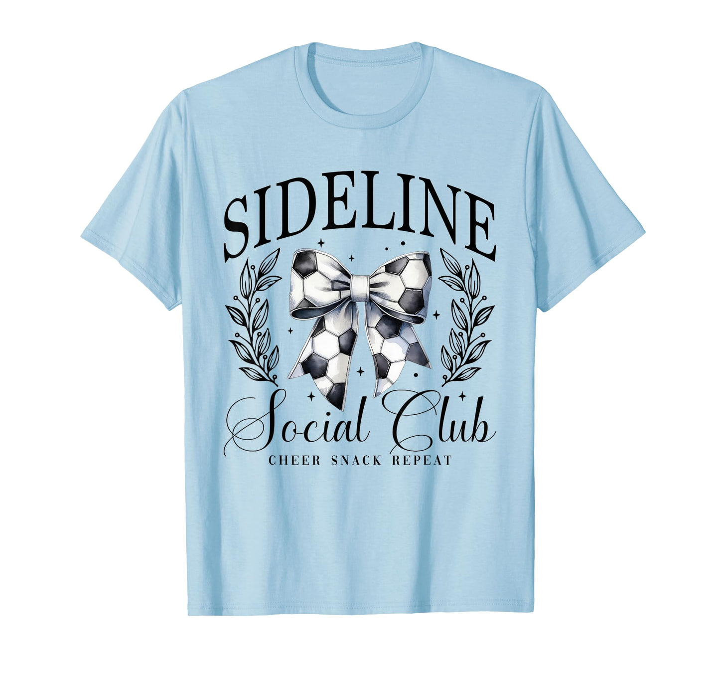 Women Sideline Social Club Soccer Mom Game Day Mothers Day T-Shirt