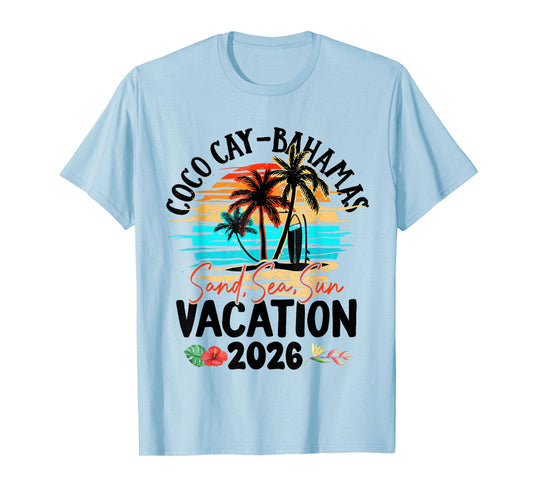 Coco Cay Bahamas 2026 Vacation Beach Matching Family Group T-Shirt