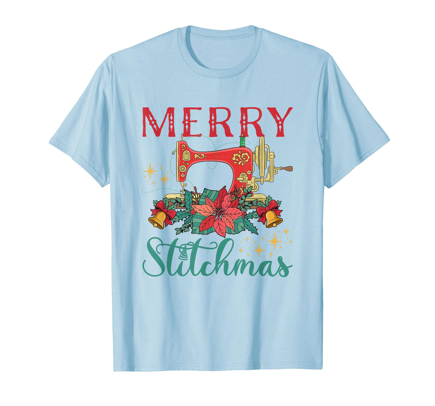 Christmas Sewing Machine Merry Stitchmas T-Shirt