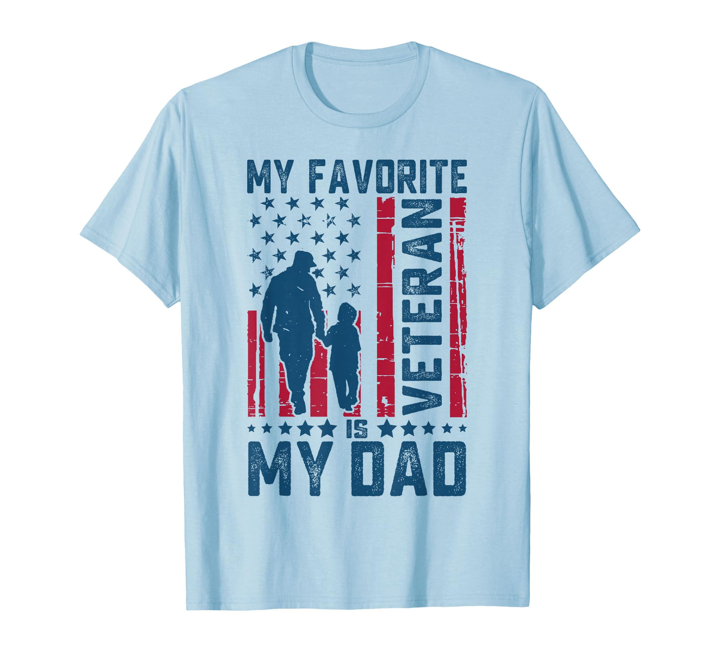Father Veterans Day My Favorite Veteran is My Dad for Kids T-Shirt