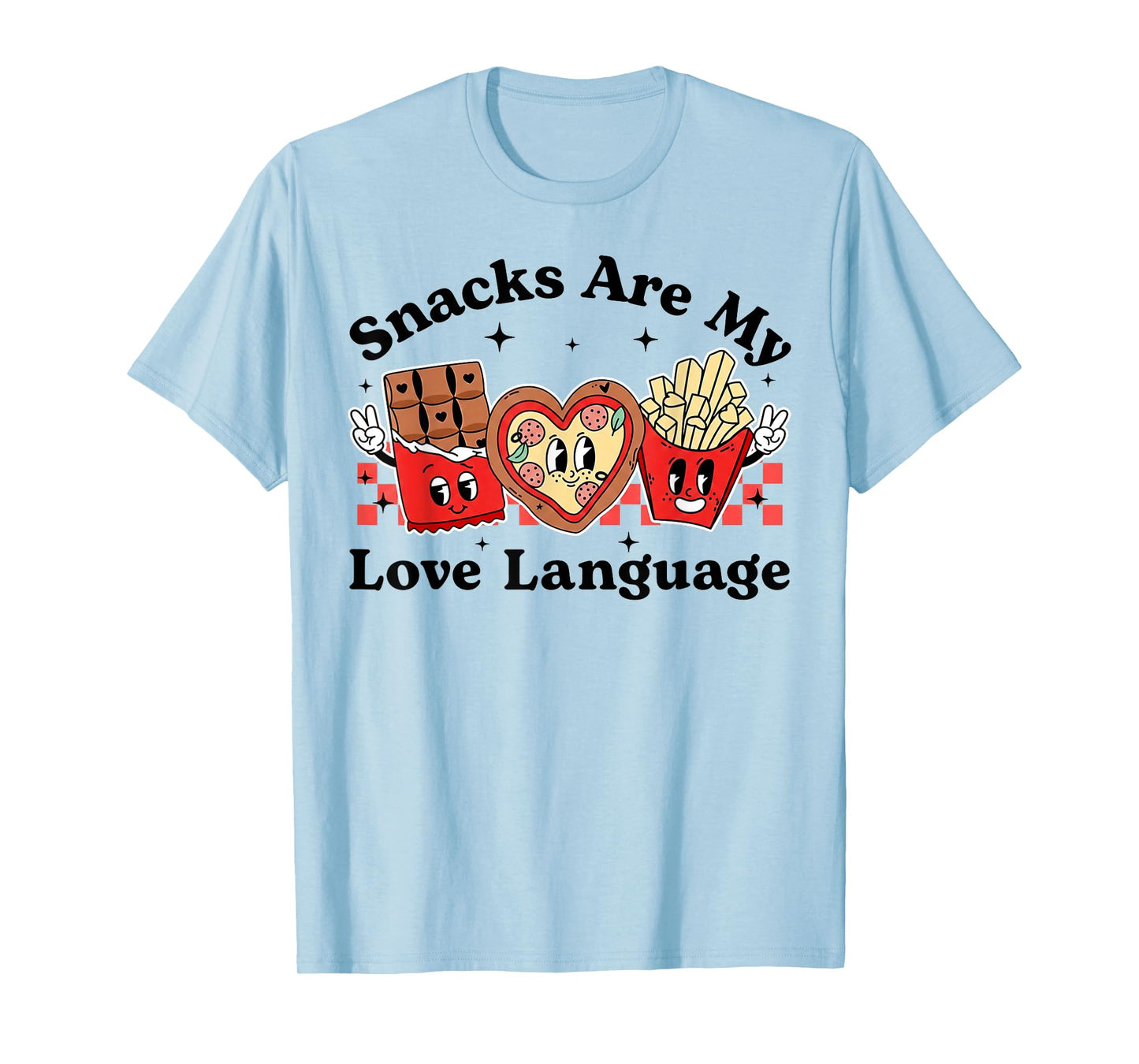 Snacks are My Love Language Valentine Day Kids Boys T-Shirt