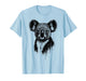 Koala Ink Art Australian Wildlife Portrait Grunge Koala Bear T-Shirt