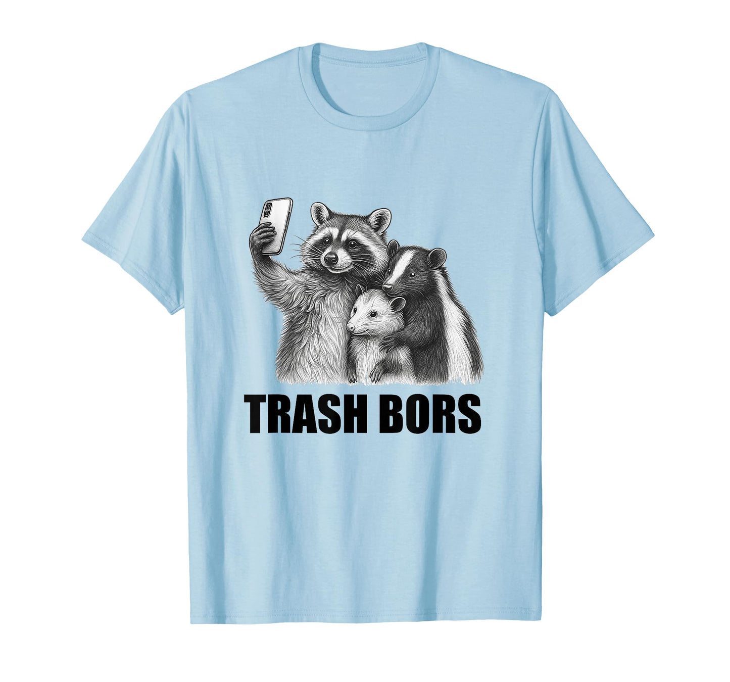 Trash Bros Raccoon Opossum Skunk Sunglasses Feral Cats T-Shirt