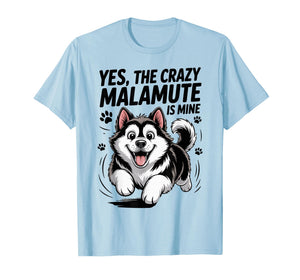 Cute Pet Dog Lover Cartoon Funny Breed Alaskan Malamute T-Shirt