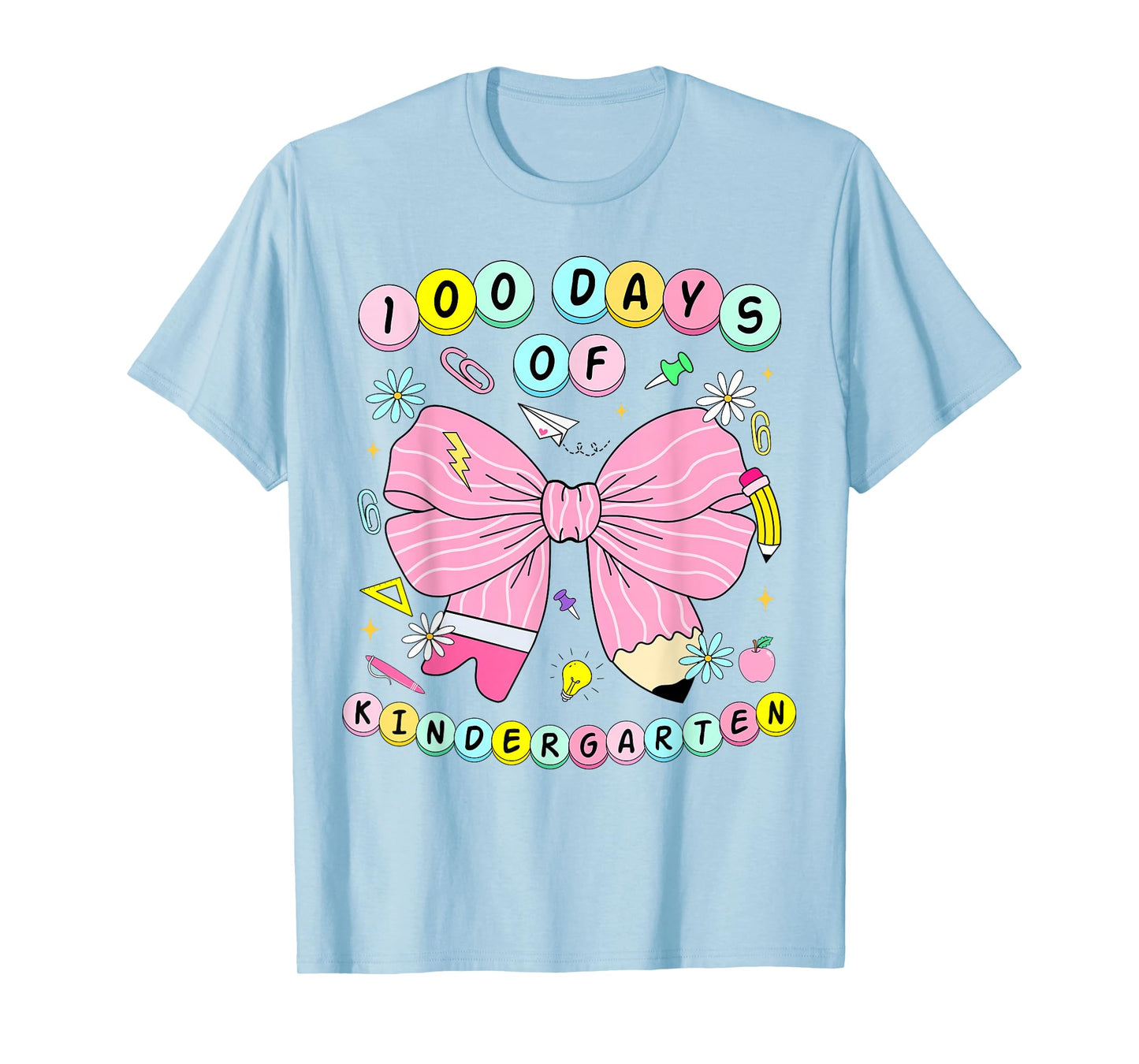 100 Days of Kindergarten Girls Coquette 100th Day of School T-Shirt