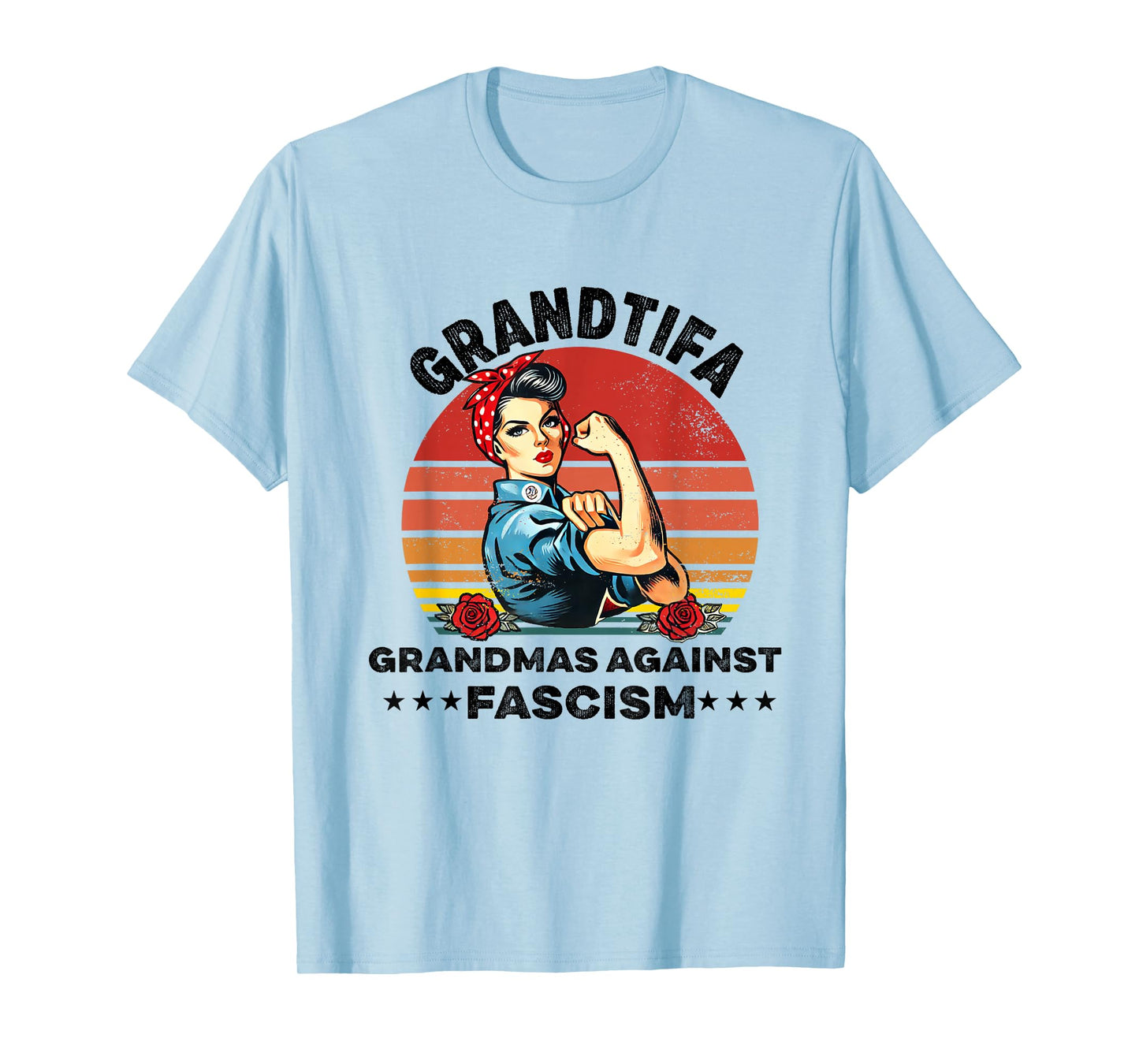 Grantifa Grandmas Against Fascism Protest Medusa Feminist T-Shirt