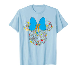 Disney Minnie Mouse Icon First 100 Days of School 100th Day T-Shirt