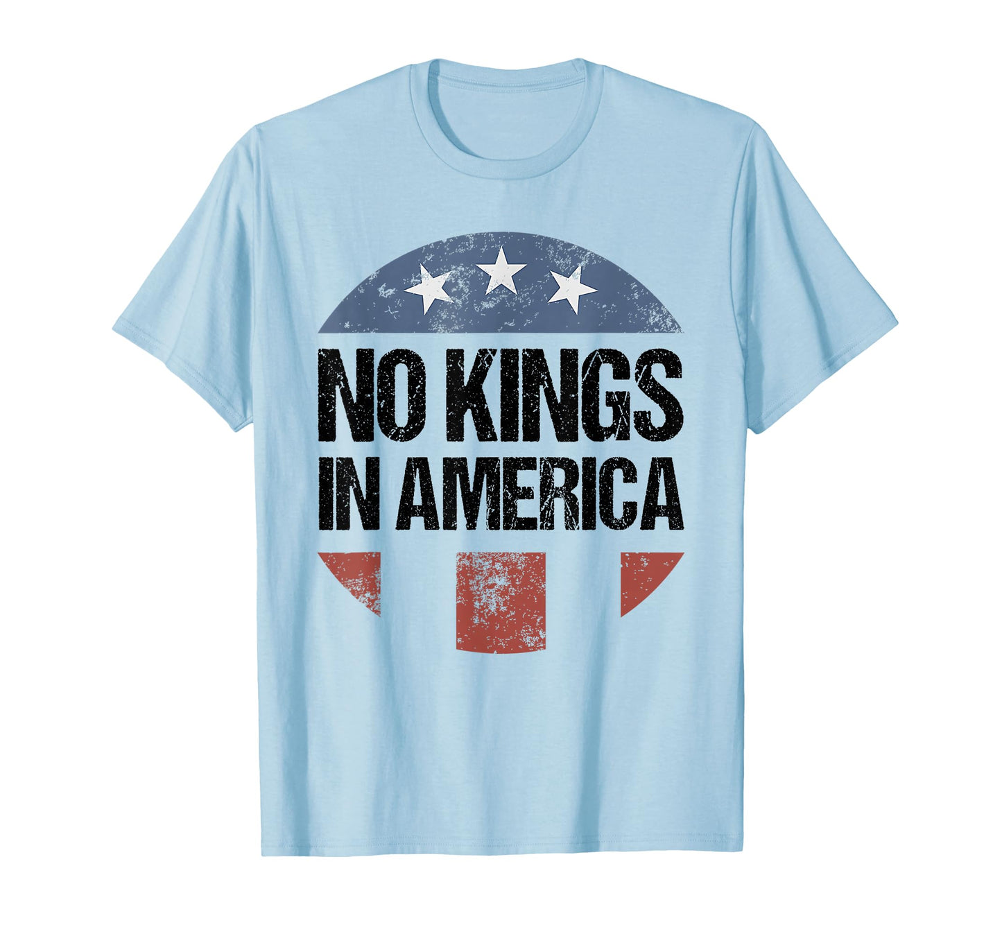 No Kings in America Vintage Patriotic No Kings T-Shirt